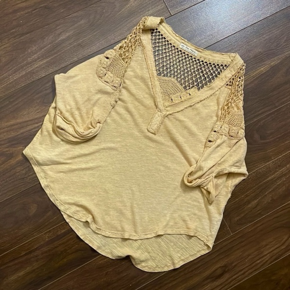 We the free crocheted light knit Small